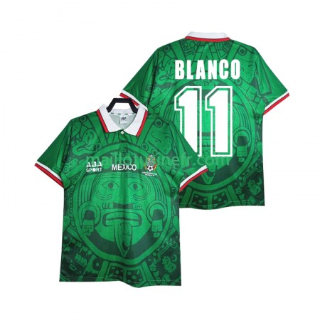 Maillot de Foot Mexique BLANCO 11 Domicile Retro 1998 Maillot de Foot Mexique BLANCO 11 Domicile Retro 1998